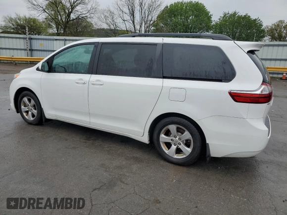 2017 Toyota Sienna LE Auto Access Seat с VIN 5TDKZ3DC4HS840442, выставлен на аукционе Copart как лот 52109575 с пробегом 124 257 миль миль и На запчасти • Non repairable. История ставок и продаж доступна на DreamBid. Изображение 2.