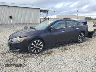 2016 Nissan Maxima SR with VIN 1N4AA6AP5GC427320, listed as a Copart auction lot 59232185 with 197,036 mi miles and Salvage title. Bid and sale history available at DreamBid. Image 1.