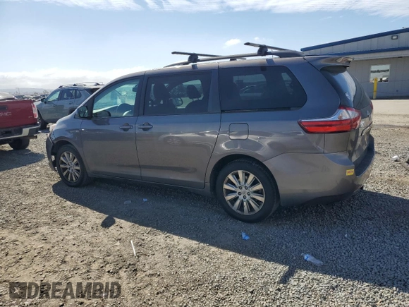 2017 Toyota Sienna LE with VIN 5TDJZ3DC0HS162025, listed as a Copart auction lot 47014305 with 192,528 mi miles and Salvage Title. Bid and sale history available at carsss.com. Image 2.