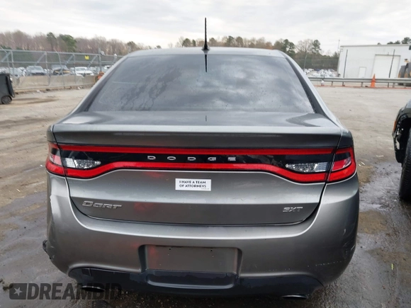 2013 Dodge Dart SXT with VIN 1C3CDFBAXDD288185, listed as a IAAI auction lot 41844872 with 153,339 mi miles. Bid and sale history available at carsss.com. Image 16.
