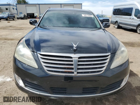 2015 Hyundai Equus Signature with VIN KMHGH4JH7FU098802, listed as a Copart auction lot 58010805 with 78,968 mi miles and Salvage title. Bid and sale history available at DreamBid. Image 5.
