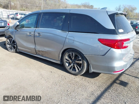 2018 Honda Odyssey Elite z VIN 5FNRL6H91JB070355, wystawiony jako IAAI lot #41975916 z przebiegiem 147 022 mil mil oraz . Historia ofert i sprzedaży dostępna na DreamBid. Obrazek 3.