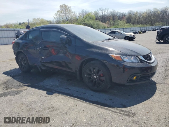 2013 Honda Civic LX with VIN 19XFB2F5XDE002161, listed as a Copart auction lot 54057915 with 94,757 mi miles and Salvage Title. Bid and sale history available at DreamBid. Image 4.