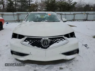 2018 Acura TLX Advance with VIN 19UUB3F70JA005505, listed as a Copart auction lot 45715695 with 49,311 mi miles and Salvage title. Bid and sale history available at DreamBid. Image 5.