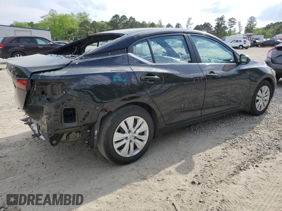 2022 Nissan Sentra S with VIN 3N1AB8BV2NY204871, listed as a Copart auction lot 53264705 with 25,446 mi miles and Salvage Title. Bid and sale history available at carsss.com. Image 3.