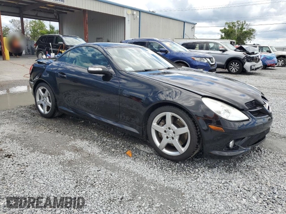 2006 Mercedes-Benz SLK 350 with VIN WDBWK56F96F106593, listed as a Copart auction lot 57021645 with 103,015 mi miles and Salvage title. Bid and sale history available at DreamBid. Image 4.