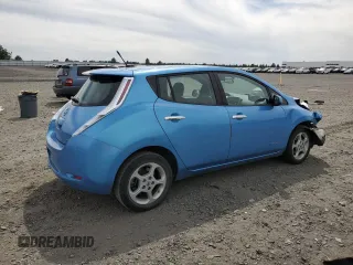 2013 Nissan LEAF SV with VIN 1N4AZ0CP0DC418510, listed as a Copart auction lot 56605165 with 101,509 mi miles and Salvage title. Bid and sale history available at DreamBid. Image 3.