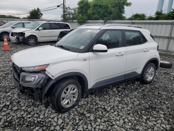 2020 Hyundai Venue SEL with VIN KMHRC8A33LU040202, listed as a Copart auction lot 63265265 with 72,572 mi miles and Salvage title. Bid and sale history available at DreamBid. Image 1.