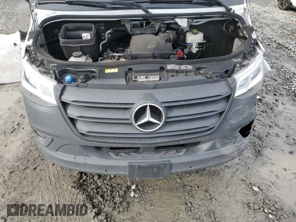 2024 Mercedes-Benz Sprinter with VIN W1W4NCHY0RT170258, listed as a Copart auction lot 43573275 with 36,369 mi miles and Salvage Title. Bid and sale history available at DreamBid. Image 12.