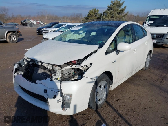2010 Toyota Prius II with VIN JTDKN3DU5A0211575, listed as a IAAI auction lot 41686030 with 93,064 mi miles. Bid and sale history available at carsss.com. Image 2.