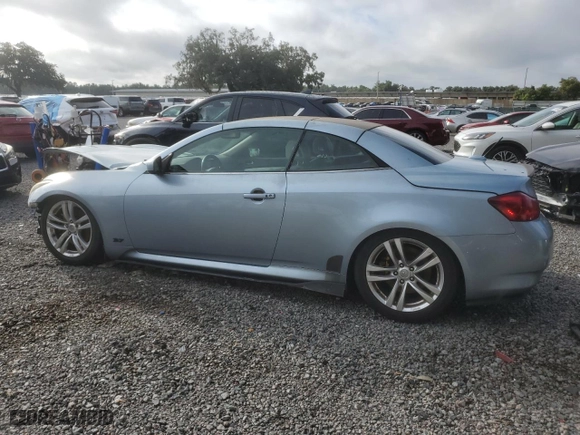 2010 Infiniti G37 Convertible with VIN JN1CV6FE8AM353765, listed as a Copart auction lot 70664114 with 129,643 mi miles and Salvage Title. Bid and sale history available at carsss.com. Image 2.
