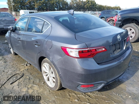 2017 Acura ILX with VIN 19UDE2F38HA015675, listed as a IAAI auction lot 41579329 with 93,539 mi miles. Bid and sale history available at carsss.com. Image 3.