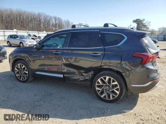 2022 Hyundai Santa Fe Calligraphy with VIN 5NMS54AL4NH389713, listed as a Copart auction lot 48257505 with 26,970 mi miles and Salvage Title. Bid and sale history available at carsss.com. Image 2.