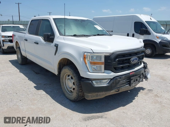 2022 Ford F-150 XL with VIN 1FTFW1E57NKE11717, listed as a IAAI auction lot 42115356 with 50,315 mi miles and . Bid and sale history available at DreamBid. Image 1.