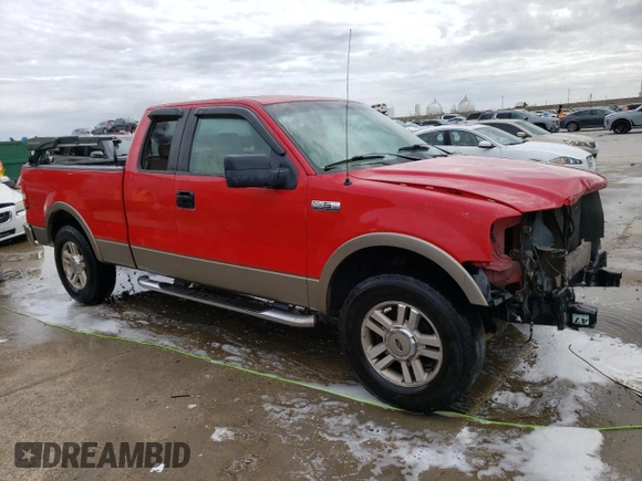 2005 Ford F-150 XLT with VIN 1FTPX12565NB38080, listed as a Copart auction lot 76955064 with 243,198 mi miles and Salvage Title. Bid and sale history available at carsss.com. Image 4.