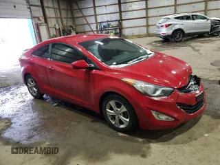 2013 Hyundai Elantra Coupe GS with VIN KMHDH6AE7DU018741, listed as a Copart auction lot 88464035 with 92,495 mi miles and Salvage Title. Bid and sale history available at carsss.com. Image 4.