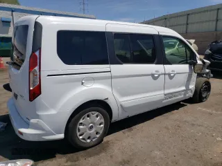 2014 Ford Transit Connect XLT with VIN NM0GE9F78E1141664, listed as a Copart auction lot 54843735 with 25,802 mi miles and Salvage title. Bid and sale history available at DreamBid. Image 3.