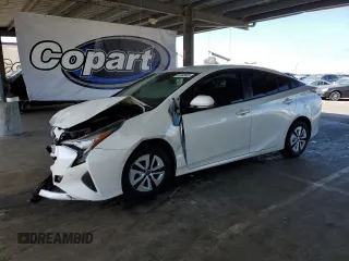 2017 Toyota Prius Two with VIN JTDKBRFU5H3051926, listed as a Copart auction lot 61833455 with 134,476 mi miles and Salvage title. Bid and sale history available at DreamBid. Image 1.