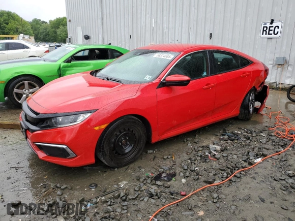 2020 Honda Civic LX with VIN 2HGFC2F69LH569083, listed as a Copart auction lot 56874685 with 79,770 mi miles and Salvage title. Bid and sale history available at DreamBid. Image 1.