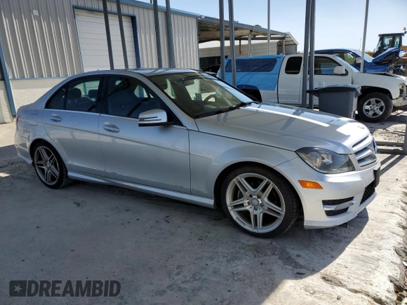 2013 Mercedes-Benz C 250 Sport with VIN WDDGF4HB4DA763879, listed as a Copart auction lot 53202615 with 93,641 mi miles and Salvage Title. Bid and sale history available at carsss.com. Image 4.
