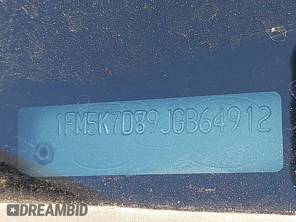 2018 Ford Explorer XLT с VIN 1FM5K7D89JGB64912, выставлен на аукционе IAAI как лот 42370853 с пробегом 76 208 миль миль и . История ставок и продаж доступна на DreamBid. Изображение 18.