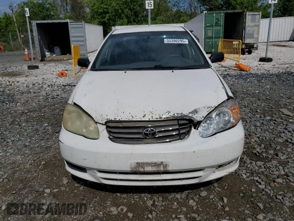 2004 Toyota Corolla CE with VIN 2T1BR32E54C289722, listed as a Copart auction lot 55396295 with 294,504 mi miles and Clean Title. Bid and sale history available at DreamBid. Image 5.