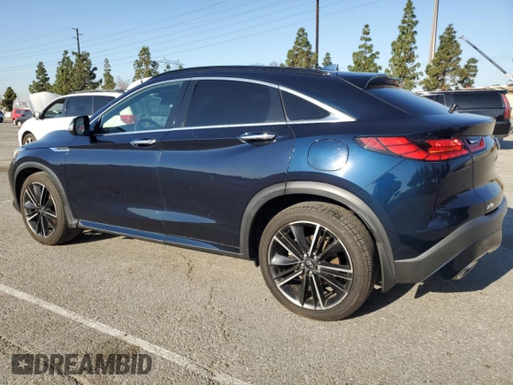 2022 Infiniti QX55 Essential with VIN 3PCAJ5K34NF104019, listed as a Copart auction lot 52546815 with 78,698 mi miles and Salvage Title. Bid and sale history available at DreamBid. Image 2.
