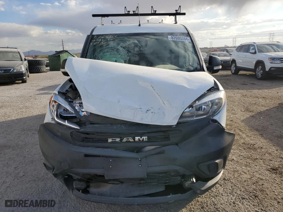 2020 Ram ProMaster City Cargo Van Tradesman with VIN ZFBHRFAB6L6P34013, listed as a Copart auction lot 82695384 with 0 mi miles and Salvage Title. Bid and sale history available at carsss.com. Image 5.