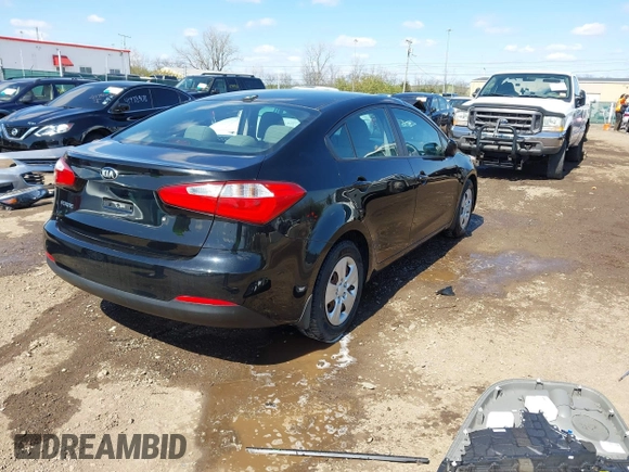 2015 Kia Forte LX with VIN KNAFK4A62F5292421, listed as a IAAI auction lot 41964789 with 32,001 mi miles. Bid and sale history available at carsss.com. Image 4.