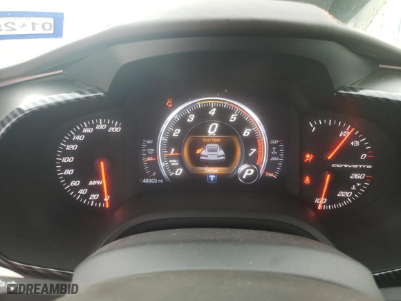 2014 Chevrolet Corvette Stingray Z51 3LT with VIN 1G1YM2D71E5100170, listed as a Copart auction lot 69983954 with 48,803 mi miles and Salvage Title. Bid and sale history available at carsss.com. Image 9.