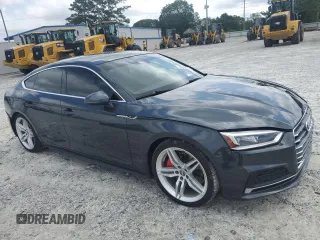 2019 Audi A5 Sportback Premium Plus with VIN WAUENCF59KA070019, listed as a Copart auction lot 65652683 with 48,694 mi miles. Bid and sale history available at carsss.com. Image 4.