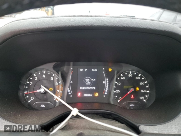 2022 Jeep Compass Latitude with VIN 3C4NJCBB8NT109576, listed as a Copart auction lot 47607294 with 28,863 mi miles and Salvage Title. Bid and sale history available at carsss.com. Image 9.