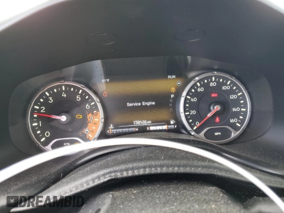 2016 Jeep Renegade Trailhawk with VIN ZACCJBCT7GPD99778, listed as a Copart auction lot 52452165 with 138,138 mi miles and Salvage Title. Bid and sale history available at carsss.com. Image 9.