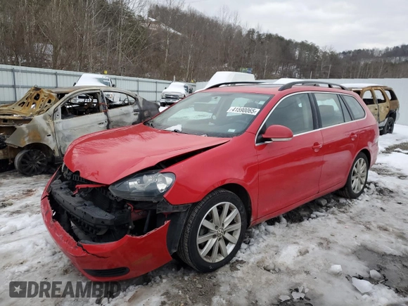 2014 Volkswagen Jetta SportWagen TDI w/Sunroof with VIN 3VWPL7AJ1EM618046, listed as a Copart auction lot 41590065 with 203,478 mi miles and Salvage Title. Bid and sale history available at carsss.com. Image 1.