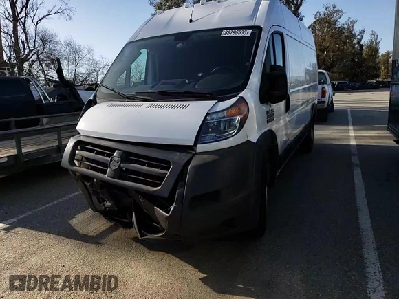 2017 Ram ProMaster Cargo with VIN 3C6TRVDG1HE506583, listed as a Copart auction lot 88796535 with Not Provided miles and Salvage Title. Bid and sale history available at carsss.com. Image 11.