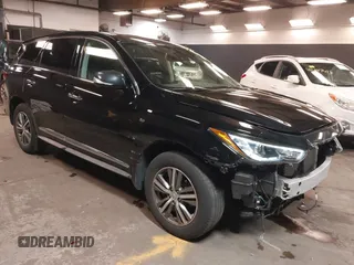 2020 Infiniti QX60 Luxe with VIN 5N1DL0MM4LC540617, listed as a IAAI auction lot 42232162 with 57,866 mi miles and . Bid and sale history available at DreamBid. Image 1.