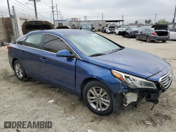 2015 Hyundai Sonata SE with VIN 5NPE24AF7FH150693, listed as a Copart auction lot 55894735 with 173,388 mi miles and Salvage Title. Bid and sale history available at DreamBid. Image 4.