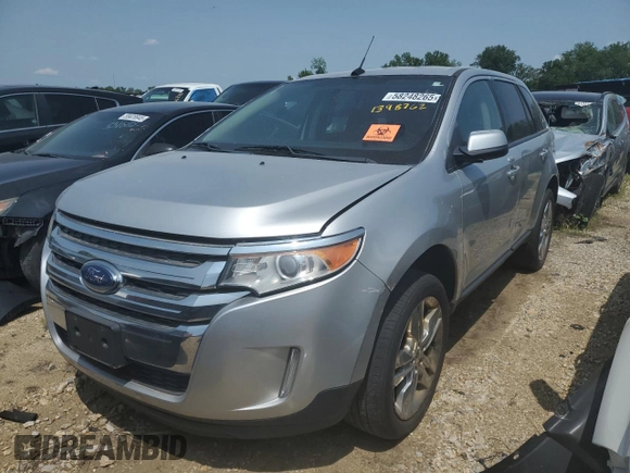 2013 Ford Edge SEL z VIN 2FMDK4JC1DBB98762, wystawiony jako Copart lot #58248265 z przebiegiem 160 418 mil mil oraz Czysty tytuł • Clean title. Historia ofert i sprzedaży dostępna na DreamBid. Obrazek 1.