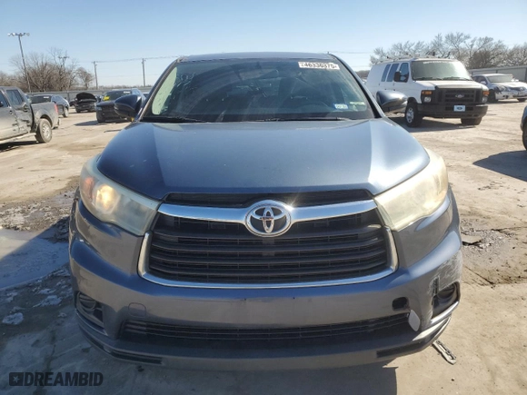 2015 Toyota Highlander LE with VIN 5TDBKRFH0FS138597, listed as a Copart auction lot 46336375 with 133,869 mi miles and Salvage Title. Bid and sale history available at carsss.com. Image 5.