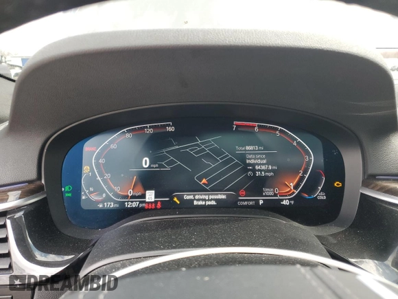 2022 BMW 5 Series 530i xDrive z VIN WBA13BJ0XNWX56782, wystawiony jako Copart lot #50706545 z przebiegiem 86 813 mil mil oraz Szkoda całkowita • Salvage title. Historia ofert i sprzedaży dostępna na DreamBid. Obrazek 9.