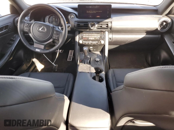 2023 Lexus IS 350 F Sport with VIN JTHGZ1E25P5031776, listed as a Copart auction lot 45744285 with 13,190 mi miles and Salvage title. Bid and sale history available at DreamBid. Image 8.