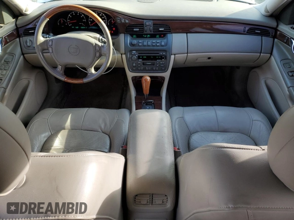 2002 Cadillac DeVille DTS with VIN 1G6KF57972U298182, listed as a Copart auction lot 80925674 with 89,416 mi miles and Salvage Title. Bid and sale history available at carsss.com. Image 8.