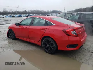 2019 Honda Civic Sport with VIN 2HGFC2F83KH578216, listed as a Copart auction lot 46923645 with 49,593 mi miles and Salvage Title. Bid and sale history available at DreamBid. Image 2.