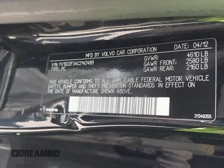 2012 Volvo S60 T5 с VIN YV1622FS4C2142489, выставлен на аукционе IAAI как лот 42234409 с пробегом 218 907 миль миль и . История ставок и продаж доступна на DreamBid. Изображение 9.