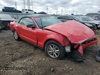 2007 Ford Mustang Deluxe with VIN 1ZVFT84N275312594, listed as a Copart auction lot 81361744 with Not Provided miles and Salvage Title. Bid and sale history available at carsss.com. Image 4.