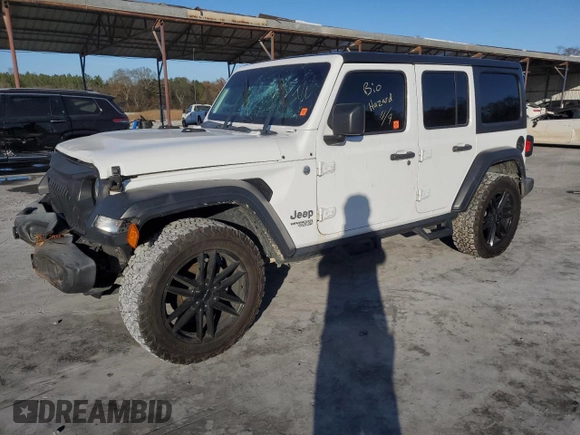 2018 Jeep Wrangler Unlimited Sport z VIN 1C4HJXDN4JW295178, wystawiony jako Copart lot #84921654 z przebiegiem 90 344 mil mil oraz Nie do naprawy • Non repairable. Historia ofert i sprzedaży dostępna na DreamBid. Obrazek 1.