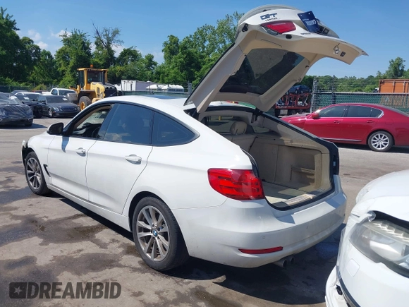 2015 BMW 3 Series 328i Gran Turismo xDrive with VIN WBA3X5C55FD561564, listed as a IAAI auction lot 39473768 with 83,263 mi miles and . Bid and sale history available at DreamBid. Image 3.