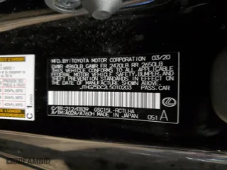 2020 Lexus RC with VIN JTHGZ5DC2L5010203, listed as a Copart auction lot 40012814 with 23,104 mi miles. Bid and sale history available at carsss.com. Image 12.