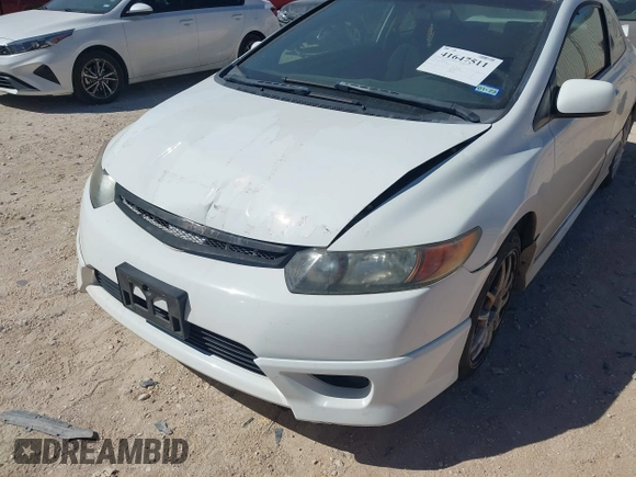 2008 Honda Civic Cpe Si with VIN 2HGFG21538H702379, listed as a IAAI auction lot 41647511 with 137,917 mi miles. Bid and sale history available at carsss.com. Image 6.