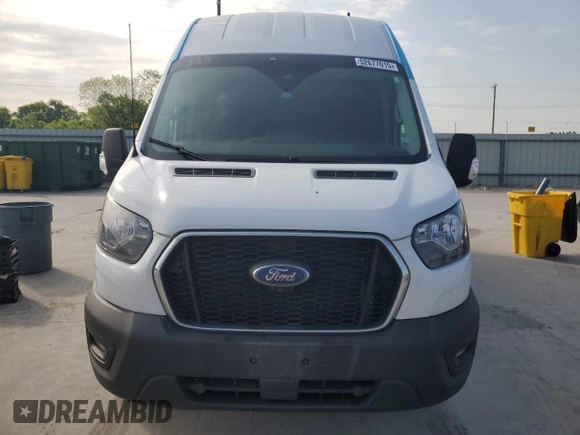 2023 Ford Transit Cargo with VIN 1FTBR3X86PKA19338, listed as a Copart auction lot 52677015 with 93,268 mi miles and Salvage Title. Bid and sale history available at DreamBid. Image 5.